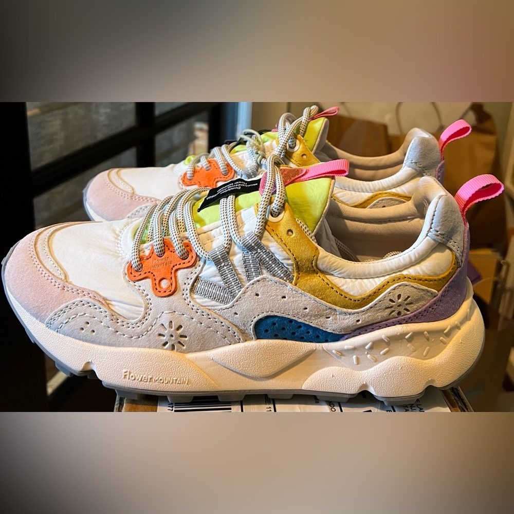 Brand new Flower Mountain Yamano 3 Sneakers In Suede And Technical Fabric-